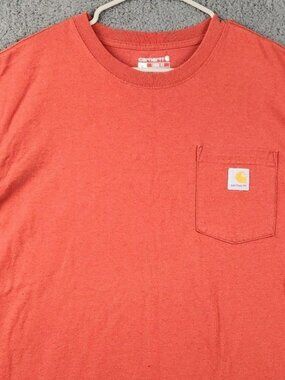 Carhartt Short Sleeve Loose Fit Workwear Men's Large Original Pocket T-Shirt K87